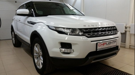 Чип-тюнинг с отключением и удалением катализаторов на Land Rover Range Rover Evoque 2.0 240hp 2012 года выпуска