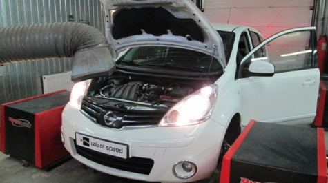 Чип-тюнинг Nissan Note 1.6 110hp 2013 года выпуска