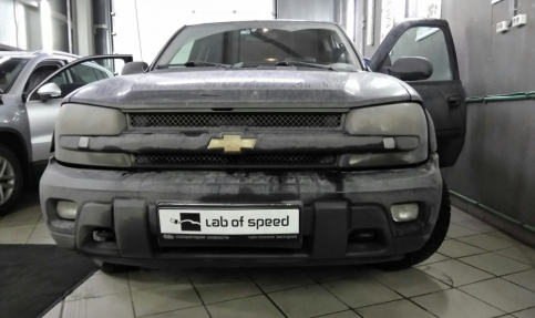 Чип тюнинг и отключение катализаторов на Chevrolet TrailBlazer 4.2 295hp 2009 года выпуска