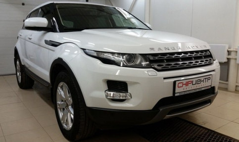 Чип-тюнинг с отключением и удалением катализаторов на Land Rover Range Rover Evoque 2.0 240hp 2012 года выпуска